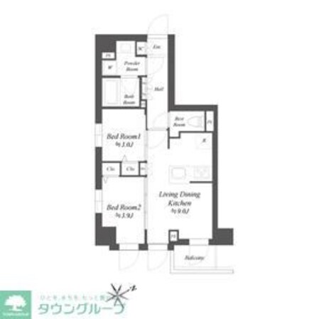 ブランシエスタ品川大井町パークエッジの物件間取画像